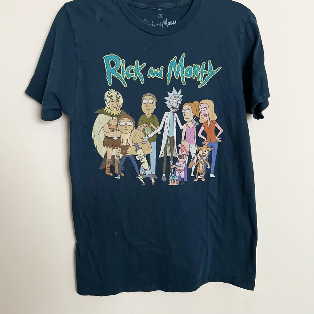 Rick and Morty Graphic Adult Swim Cartoon Network Tee Size Small